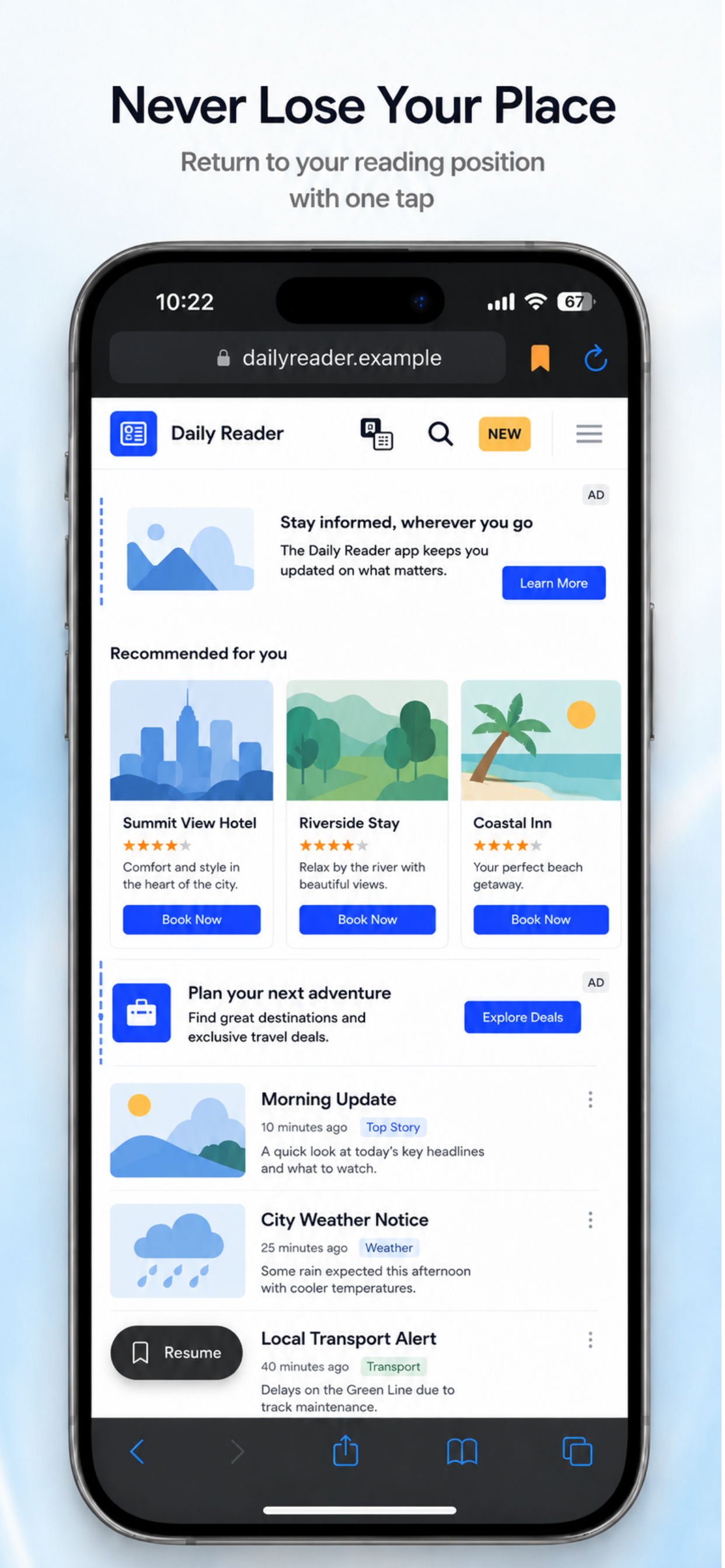 ContentCue — Reading Browser for iOS